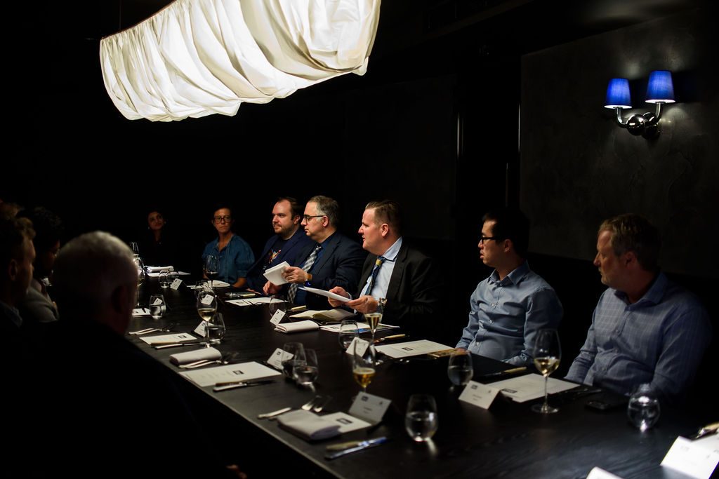 Closed-door executive dinner